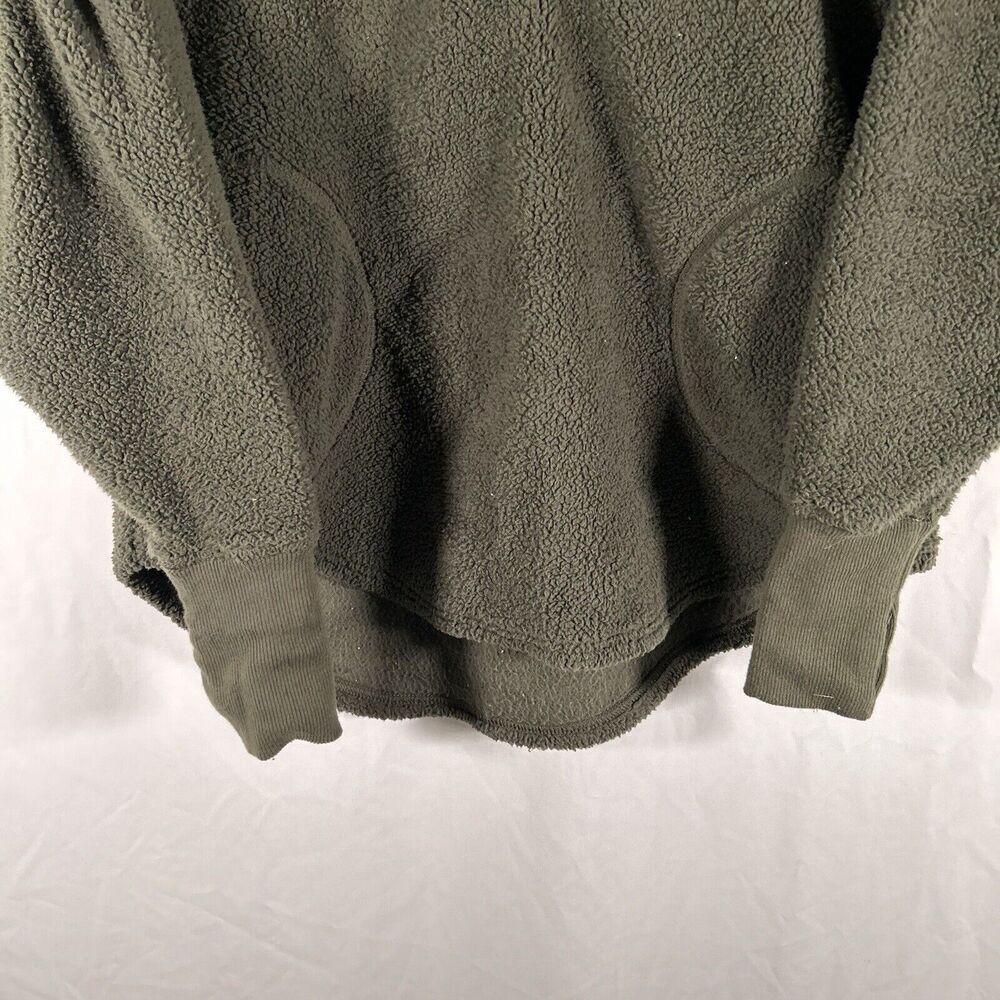 Offline Aerie Sweater Women's XS Green Fleece 1/4 Zip Pockets Polyester Pullover - Picture 3 of 9